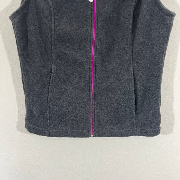 Columbia Women's Benton Springs Dark Gray Fleece Vest Size S Style WL1023 - Picture 2 of 10